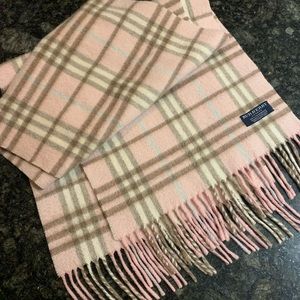 Authentic Burberry Pink Cashmere Scarf